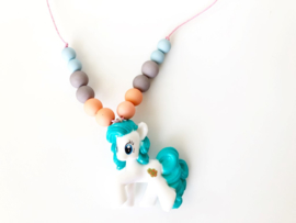 Kinderketting unicorn blauw