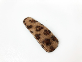 Haarspeldje pluche leopard