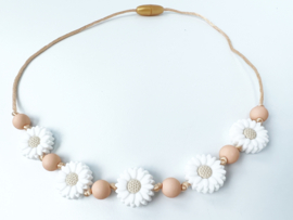 Ketting Daisies -wit