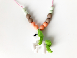 Kinderketting unicorn  groen