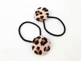 Elastiekjes pastel leopard