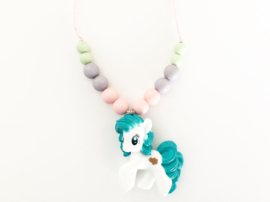 Kinderketting unicorn blauw