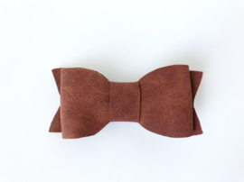 Fake leather bow