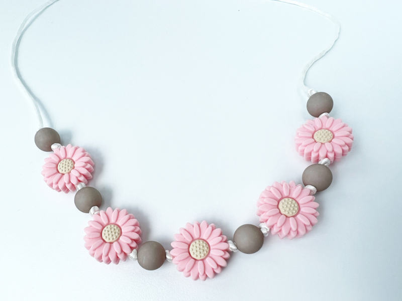 Ketting Daisies - roze