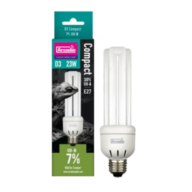 Arcadia 23W UVB D3 Compact Lamp 7% For Forest Species