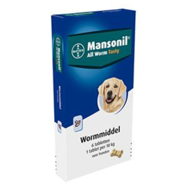 Mansonil All Worm Dog 6 tab.