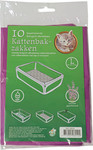 Bio-kattenbakzak lavendel pak à 10 stuks, large.