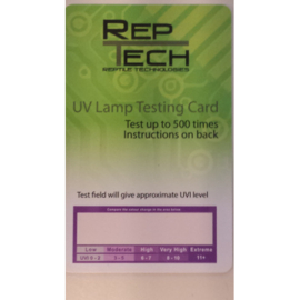 RepTech UV Lamp Testing Card