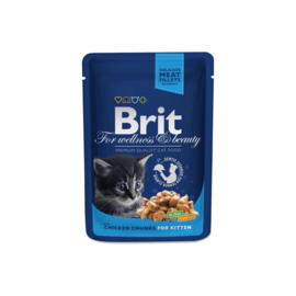 Brit Premium Cat Pouches Chicken Chunks for Kitten