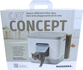 Moderna kattentoilet/slaapmand Cat Concept, grijs.
