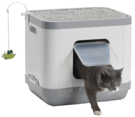 Moderna kattentoilet/slaapmand Cat Concept, grijs.