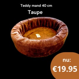 Teddymand 40 cm Taupe