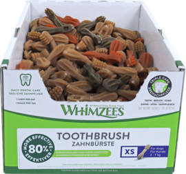 Whimzees toothbrush assorti, X-small