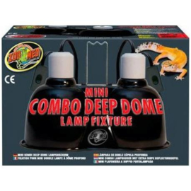 Zoo Med Mini Combo Deep Dome Lamp Fixture (2x 60W max)