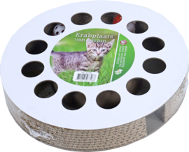 kattenspeelgoed cat track karton met 2x bal met catnip, 32 cm.