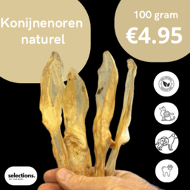 KONIJNENOREN NATUREL 100 gram