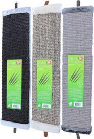 Krabplank sisal met pluche en catnip L, 14x63 cm.