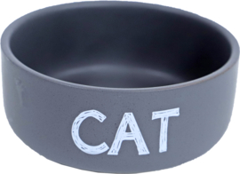 eetbak steen CAT mat grijs, 12 cm.