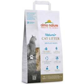 Almo Nature Cat Litter Grain Texture - 100% plantaardige eco-vriendelijke kattenbakvulling - Inhoud 4 kg