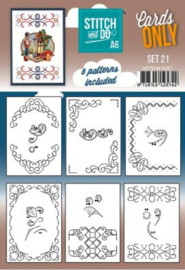 Stitch and Do - Cards Only - Set 21 COSTDOA610021