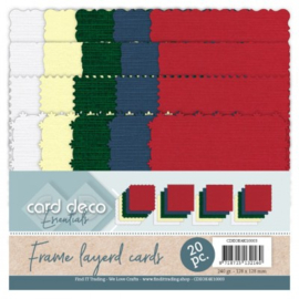 Card Deco Essentials - Frame Layered Cards - Christmas 4K CDEOK4K10003
