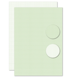 Nellie background sheet A4 NEVA117 - Lightgreen dots