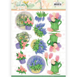 3D cutting sheet - Jeanine's Art Welcome Spring - Hyacinth CD11633