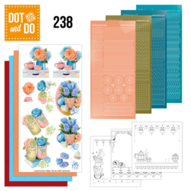 Dot and Do 238 - Jeanine's Art - Blue Flowers DODO238