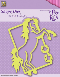 Shape Die Lene Design Horse in frame SDL004