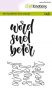CraftEmotions clearstamps A6 - handletter - word snel beter 130501/1822