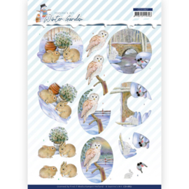 3D Cutting Sheet - Jeanine's Art - Winter Garden - Rabbits CD11867