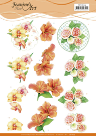 3D Cutting Sheets -Jeanine's Art - Exotic Flowers CD11624