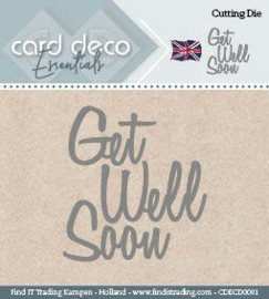 Card Deco Cutting Dies- Get Well Soon CDECD0001