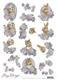 3D Cutting Sheets - Amy Design - Sweet Pets CD11734