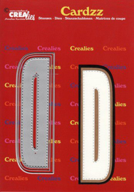 Crealies Cardzz letters letter D CLCZ404 max. 13 cm