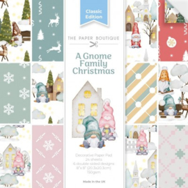The Paper Boutique A Gnome Family Christmas 8x8 Decorative Paper Pad PB2125