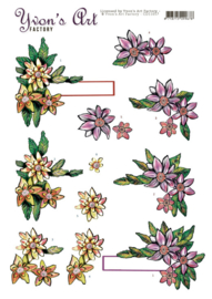 3D Cutting Sheet - Yvon's Art - Happy Birthday CD11657