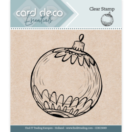 Card Deco Essentials - Clear Stamps - Christmas Ball CDECS069