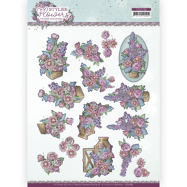 3D Cutting Sheet - Yvonne Creations - Stylisch Flowers - Flower Arrangement CD11782