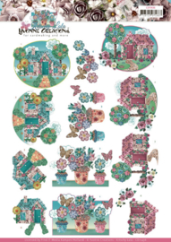 3D cutting sheet - Yvonne Creations - Kitschy Lala - Kitschy Garden CD11436