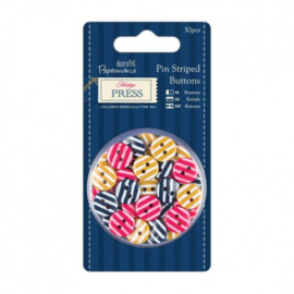 Capsule Collection Pin Stripes Buttons (30pcs) PMA 354101