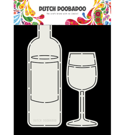 Ddbd 470.713.831 - Card Art Wine Bottle and Glass