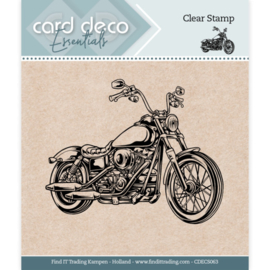 Card Deco Essentials - Clear Stamps - Motor CDECS063