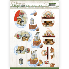 3D Cutting Sheet - Jeanine's Art - Christmas Cottage - Wood Decorations CD11725
