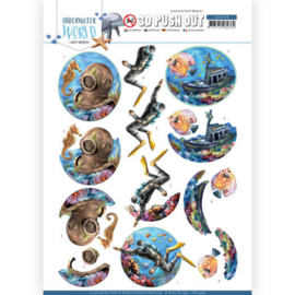 3D Push Out - Amy Design - Underwater World - Deepsea Diving SB10454