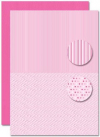 Decoupage sheet - Doublesided - Pink - Babyboy-dots NEVA084