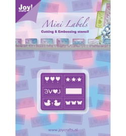 Joy Crafts C&E Mery stencil labels 6002/0180