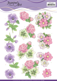 3D cutting sheet - Jeanine's Art - Summer Flowers CD11334