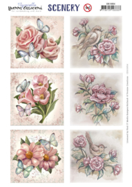 Scenery - Yvonne Creations Aquarella - Roses Square CDS10054