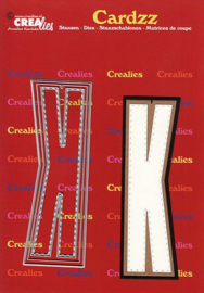 Crealies Cardzz letters letter K CLCZ411 max. 13 cm